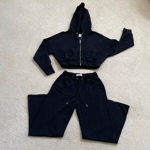 Abercrombie & Fitch Black Fleece Pullover and Matching Pants